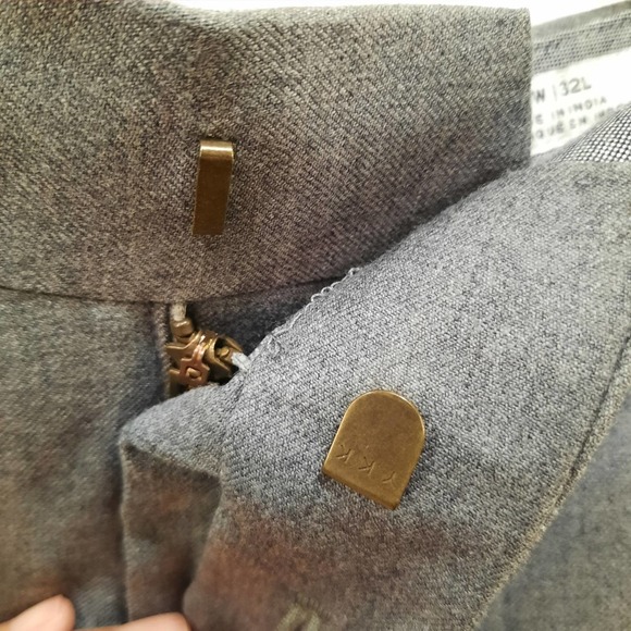 John W Nordstrom Gray Wool Men's Dress Pants Size 36W X 32L - Picture 6 of 9